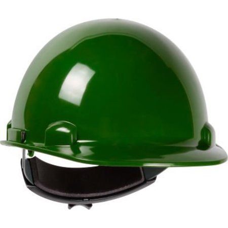 PIP Dynamic Dom Cap Style Dome Hard Hat HDPE Shell, 4-PT Suspension, Rachet Adjustment, Green 280-HP341R-74
